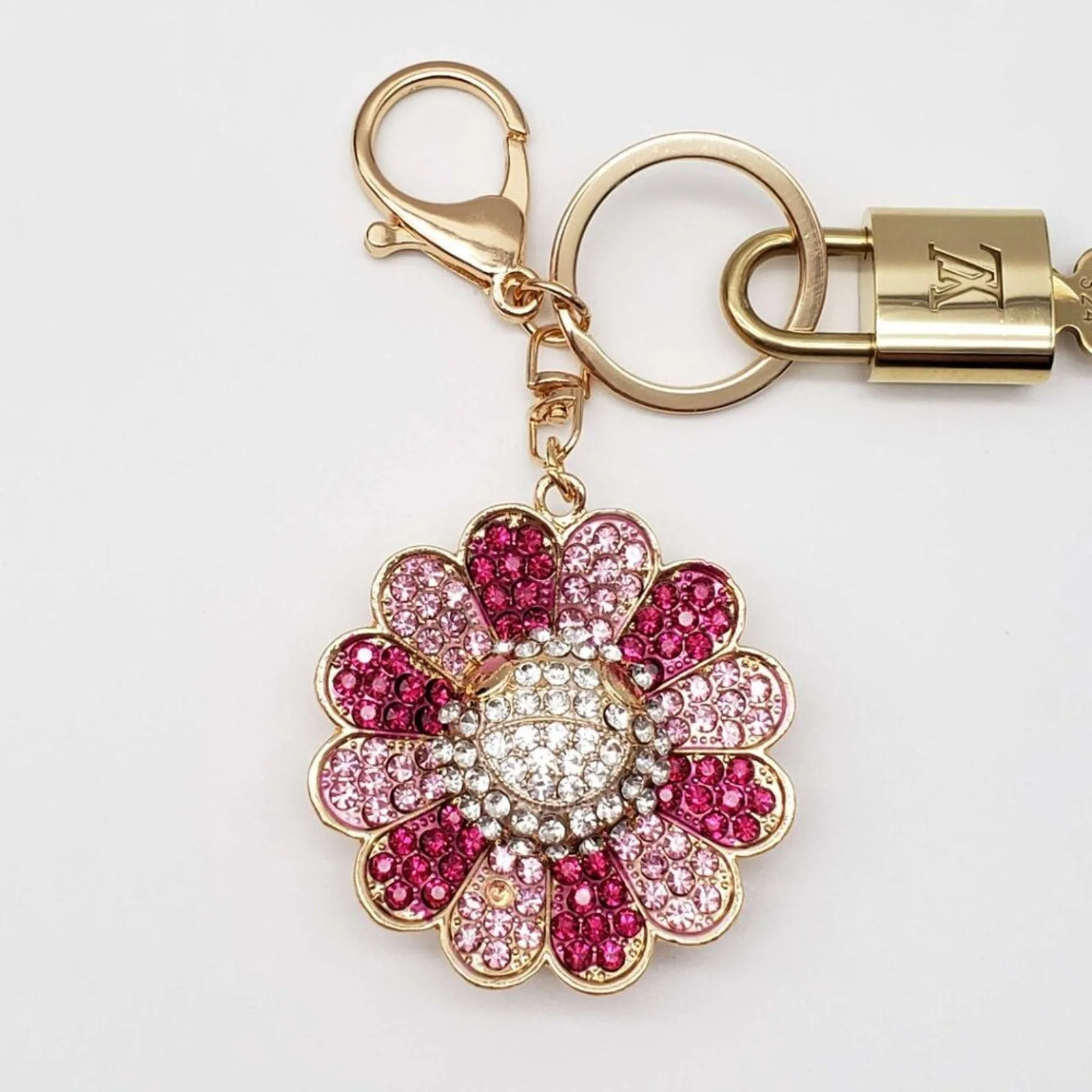 100% Auth Louis Vuitton Lock & Key with unbranded Bagcharm, Keycharm, Keychain