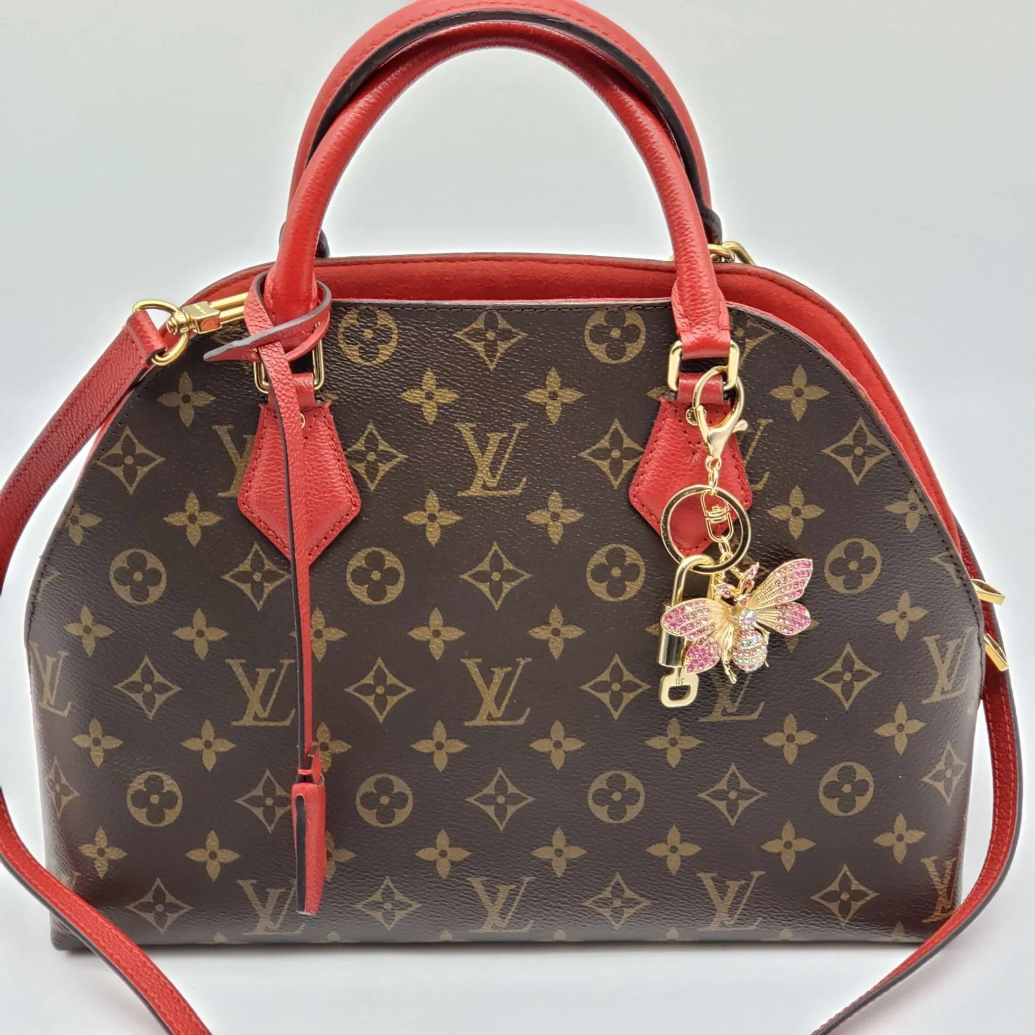 100% Authentic Louis Vuitton Lock and Key with Unbranded Keychain, Keycharm, Bagcharm