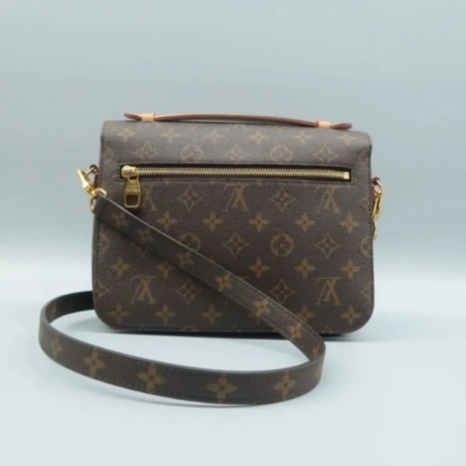 100% Authentic Louis Vuitton Metis Brown Monogram Canvas Satchel Bag
