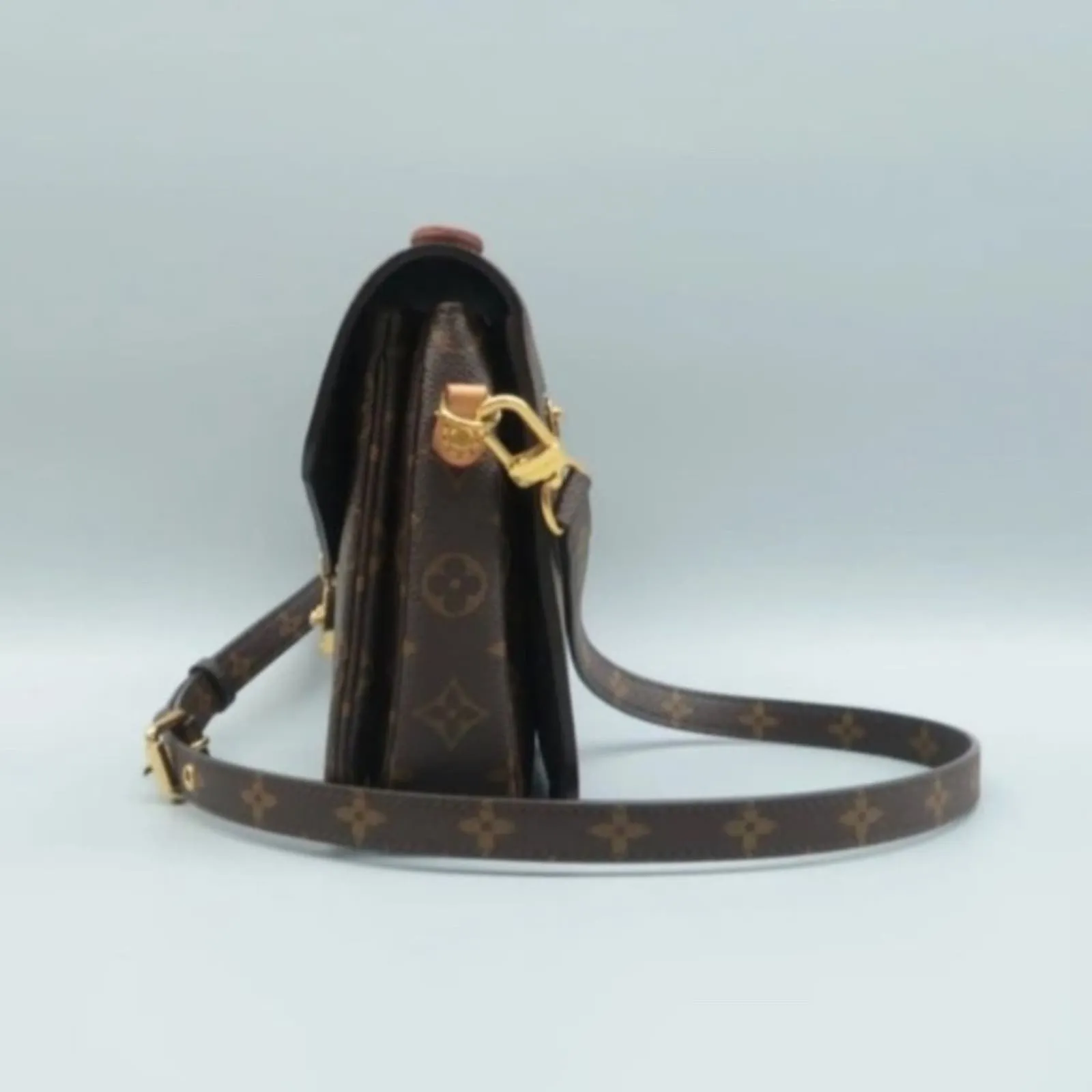 100% Authentic Louis Vuitton Metis Brown Monogram Canvas Satchel Bag