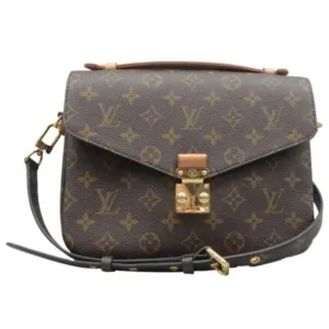100% Authentic Louis Vuitton Metis Brown Monogram Canvas Satchel Bag