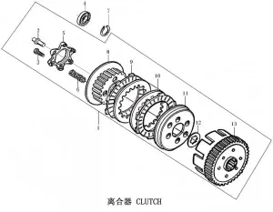 125RR Clutch Assembly