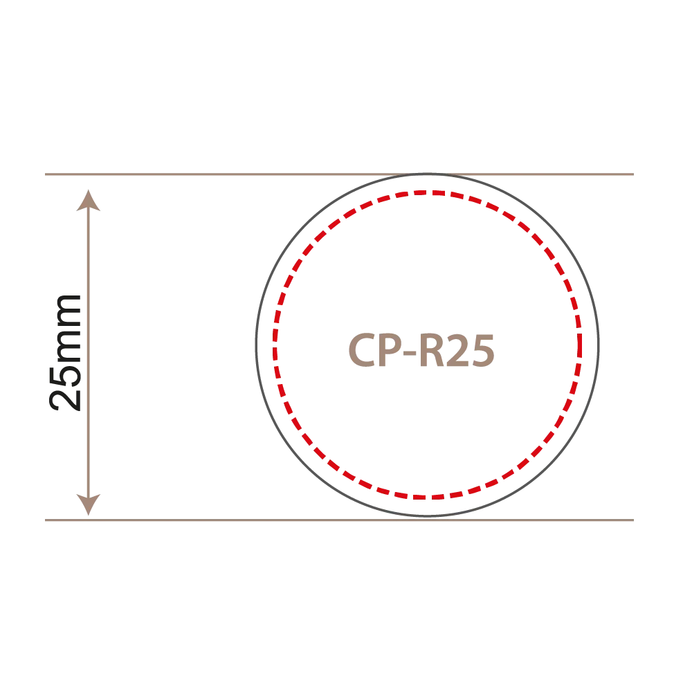 25mm Round Lapel Pin