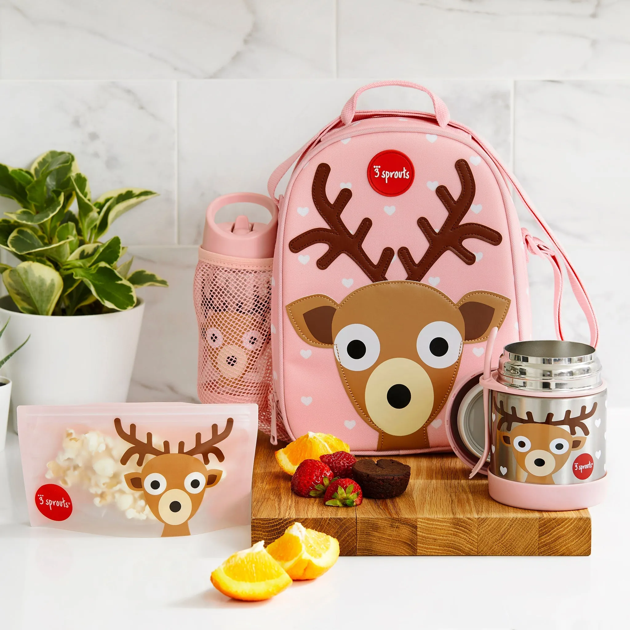 3 Sprouts Lunch Bag - Deer