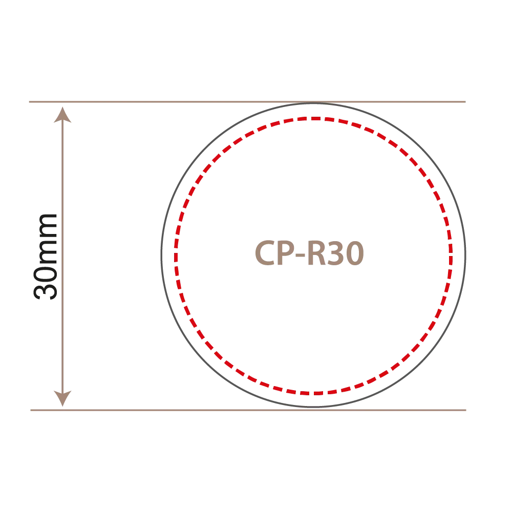 30mm Round Lapel Pin