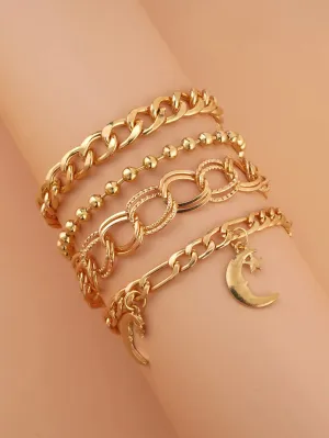 4pcs Simple Anklet F/W22- FD ⚡