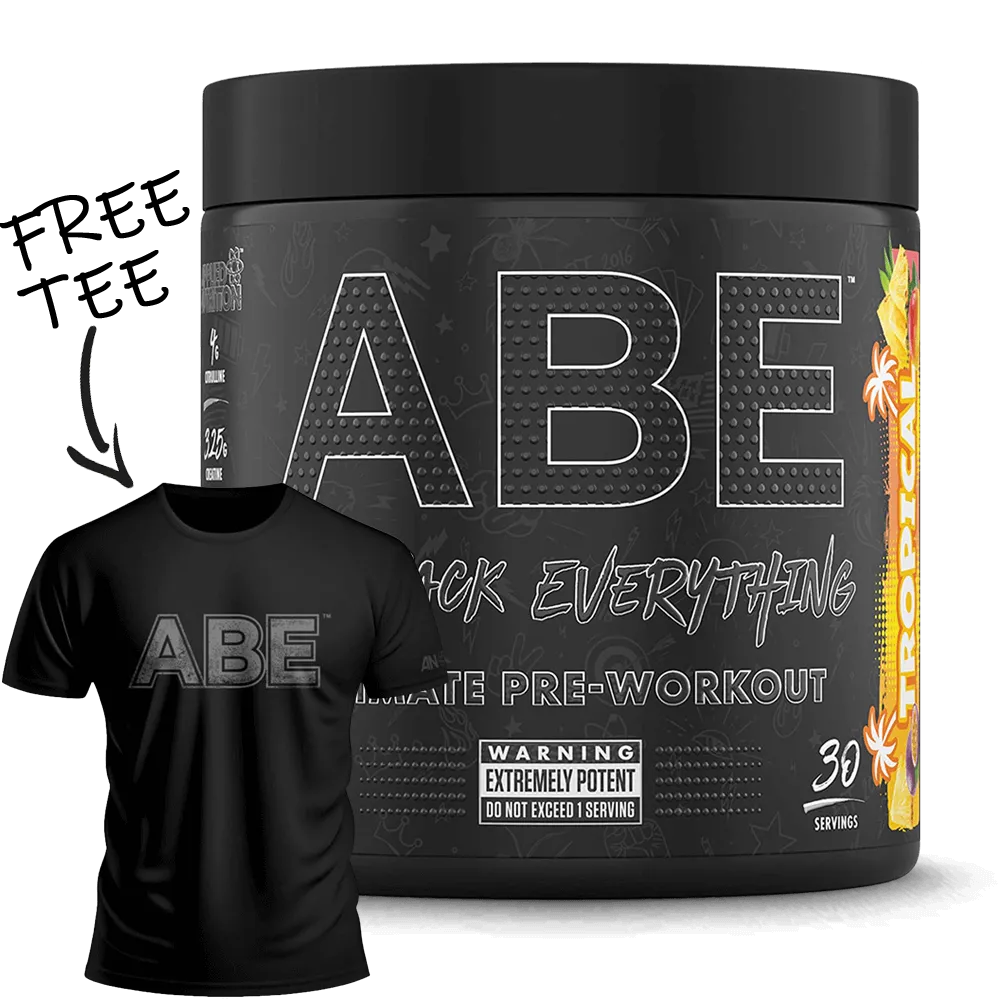 ABE All Black Everything Pre Workout 30 serv.   Free Tee