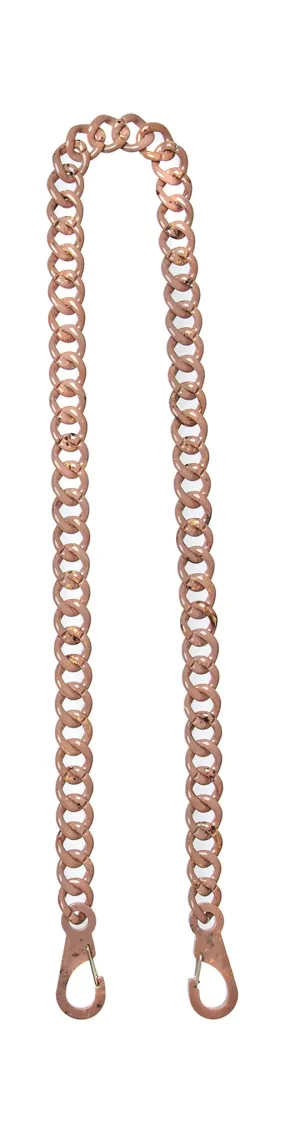 ACRYLIC CHAIN BAG STRAP - SAND SHINY