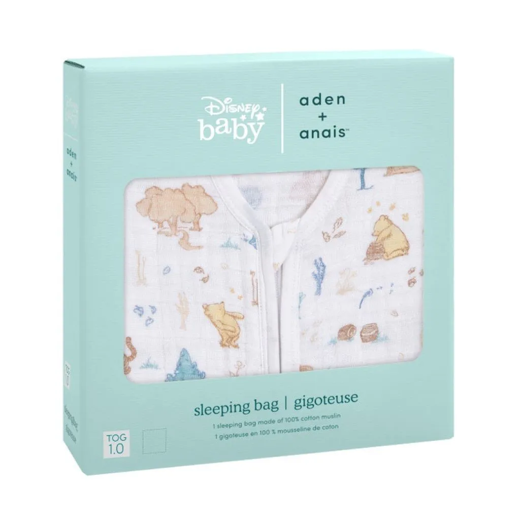 ADEN   ANAIS Light Sleeping Bag 1.0 TOG - WINNIE THE POOH in the Woods