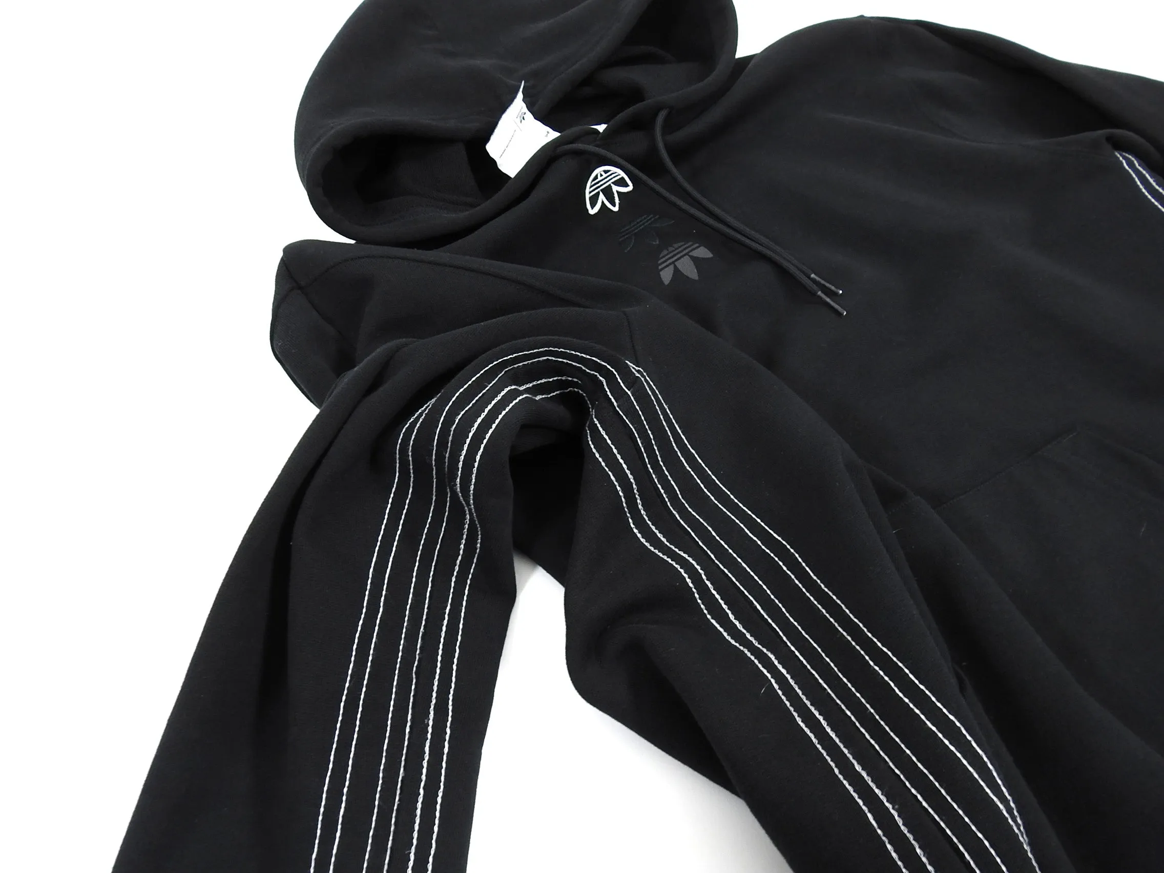 Alexander Wang x Adidas Reverse Logo Black Hoodie - S