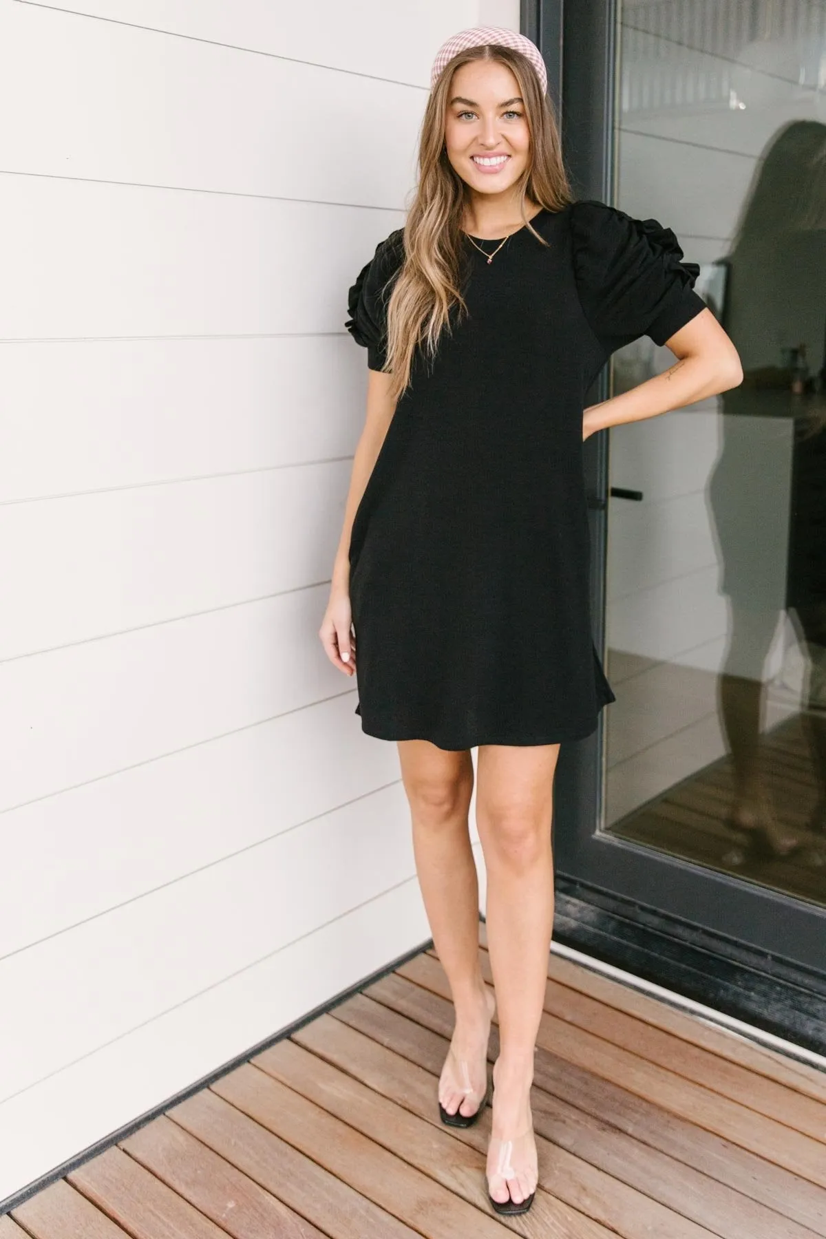 All in The Sleeve Dress in Black (XS)