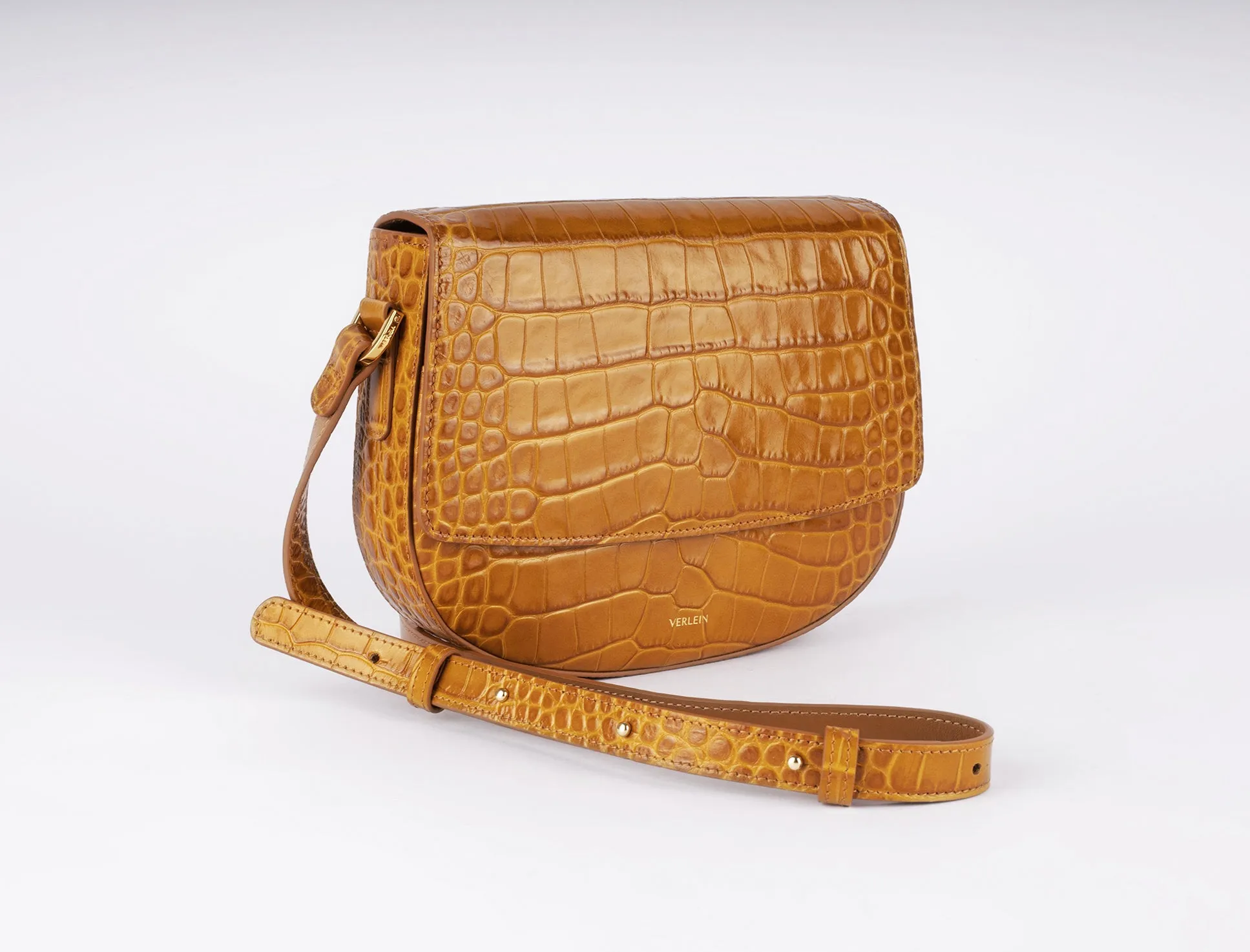 Ana Croc Crossbody, Honey