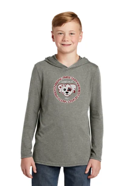 ANDREW AVE. LONGSLEEVE TRI-BLEND HOODED SHIRT
