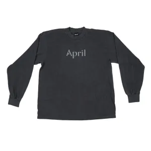 April - Reflective Longsleeve Tee Vintage Black