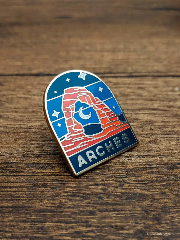 Arches National Park Enamel Pin