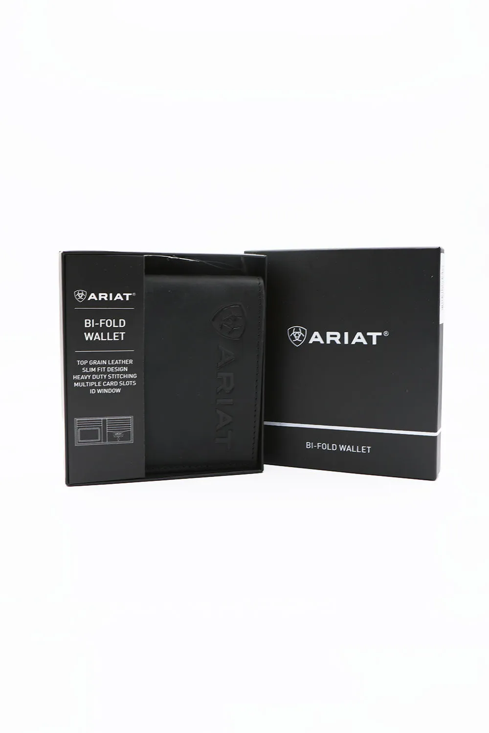 Ariat Bi-Fold Embroidered Wallet in Black | A3546001-BLACK
