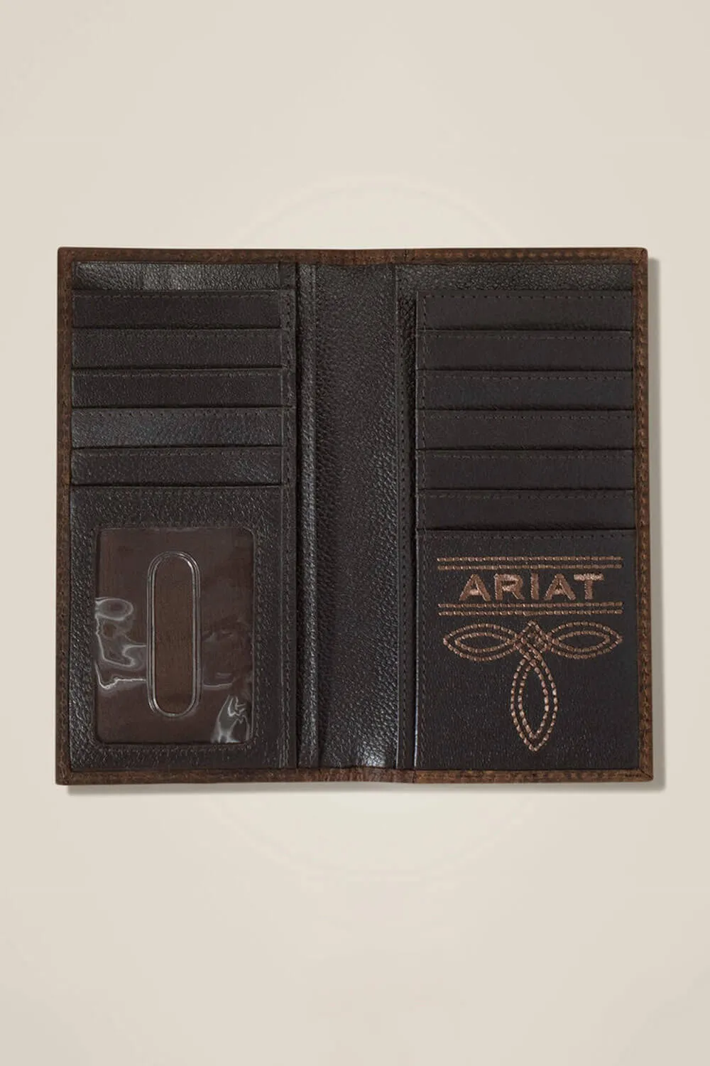 Ariat Rodeo Bull Hide Wallet in Brown | A3554302-BRN