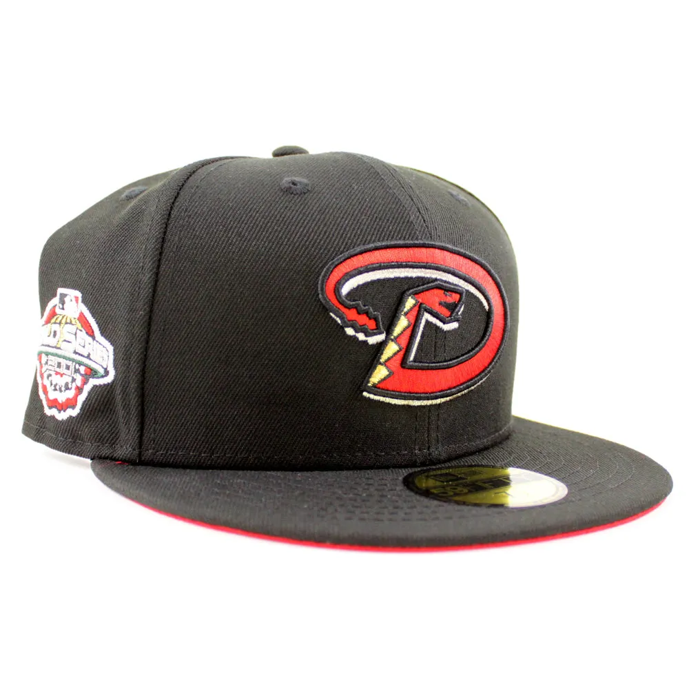 Arizona Diamondbacks 2001 World Series New Era 59Fifty Fitted Hat (Black Red Under Brim)