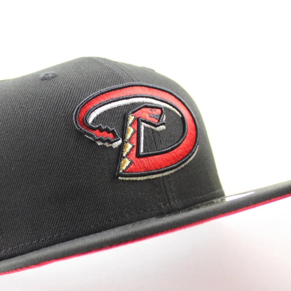Arizona Diamondbacks 2001 World Series New Era 59Fifty Fitted Hat (Black Red Under Brim)