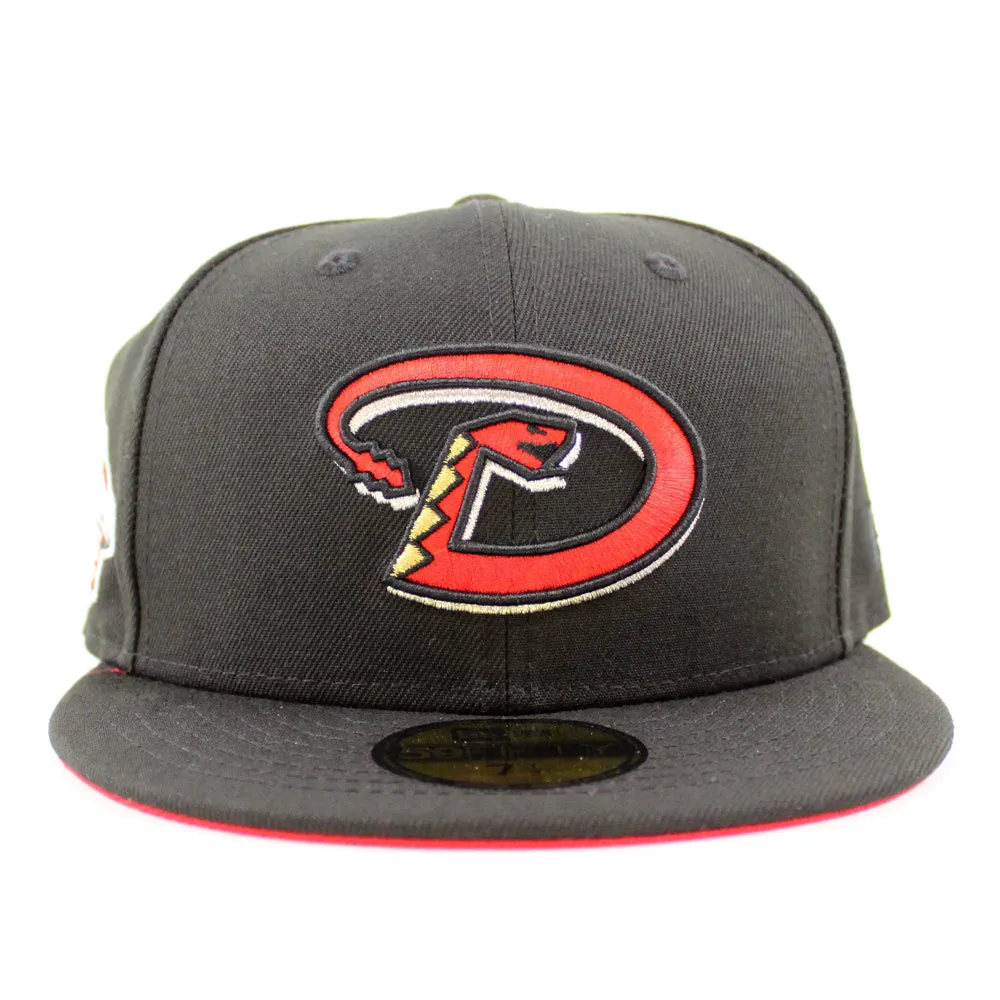 Arizona Diamondbacks 2001 World Series New Era 59Fifty Fitted Hat (Black Red Under Brim)