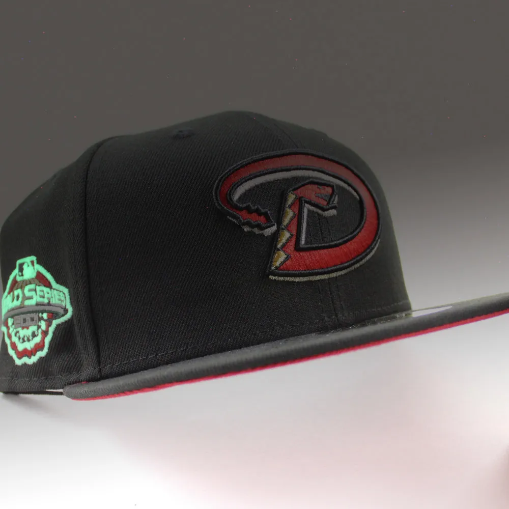Arizona Diamondbacks 2001 World Series New Era 59Fifty Fitted Hat (Black Red Under Brim)