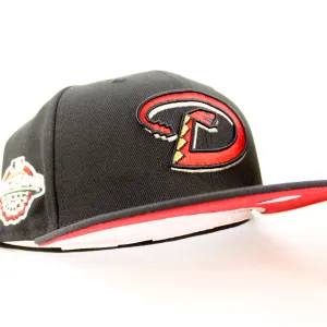 Arizona Diamondbacks 2001 World Series New Era 59Fifty Fitted Hat (Black Red Under Brim)
