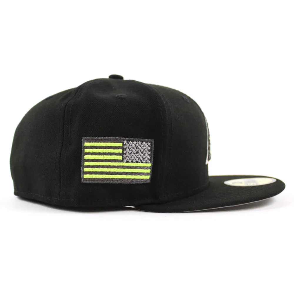Arizona Diamondbacks USA Flag New Era 59Fifty Fitted Hat (GITD Black 3M Under Brim)