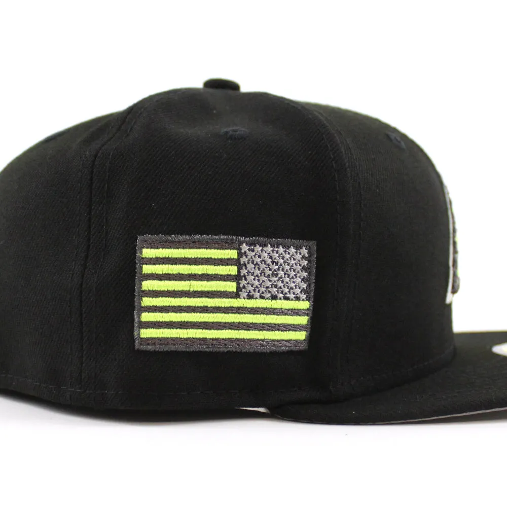Arizona Diamondbacks USA Flag New Era 59Fifty Fitted Hat (GITD Black 3M Under Brim)