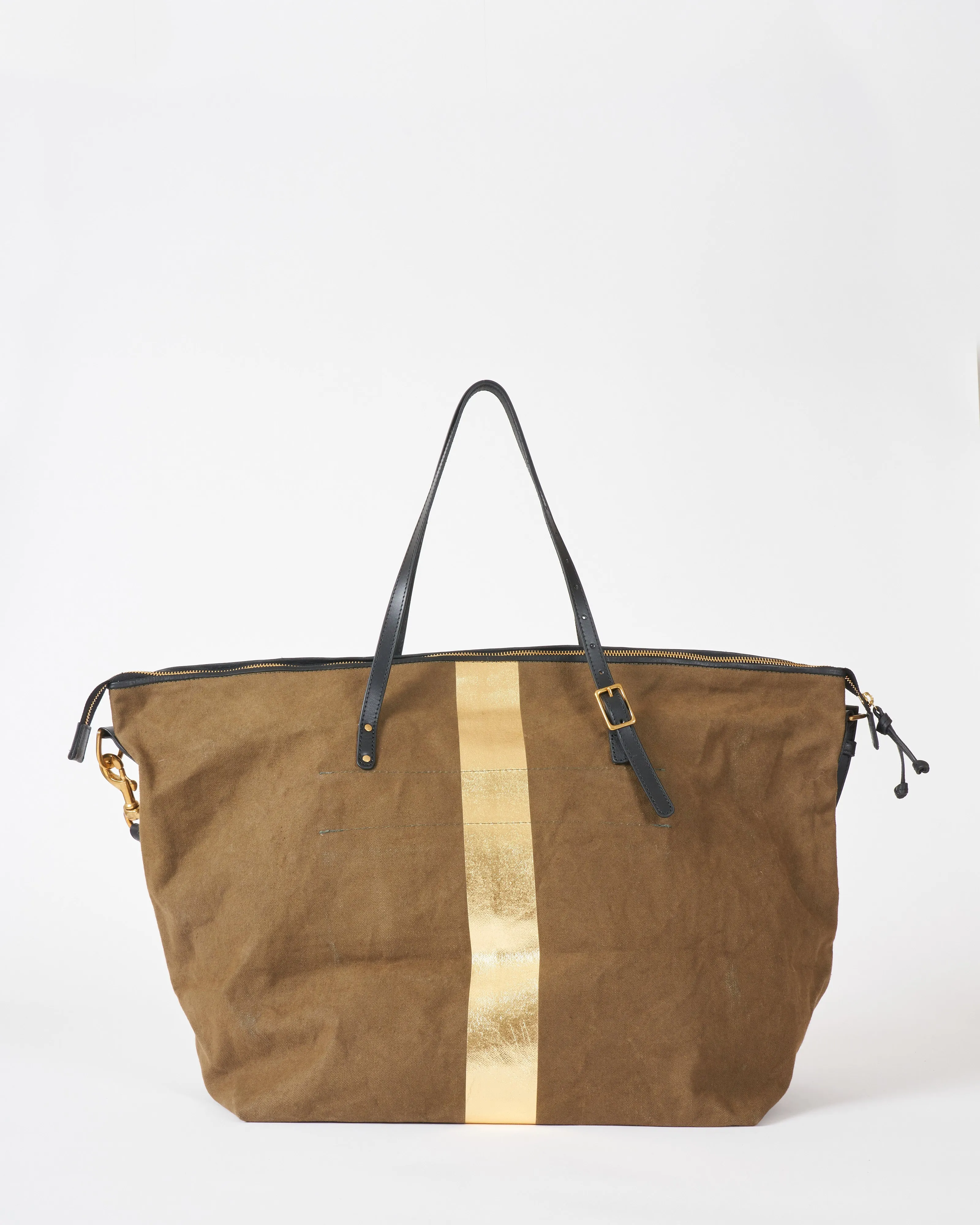 army gold stripe crossbody large