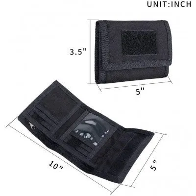 Army Life Kuwait Tactical Wallet Black