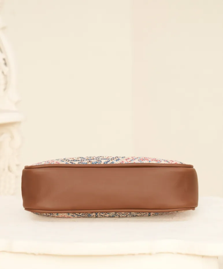 Artistic Multicolour Jute Crossbody Bag - Boho Chic Design for Urban Adventurers