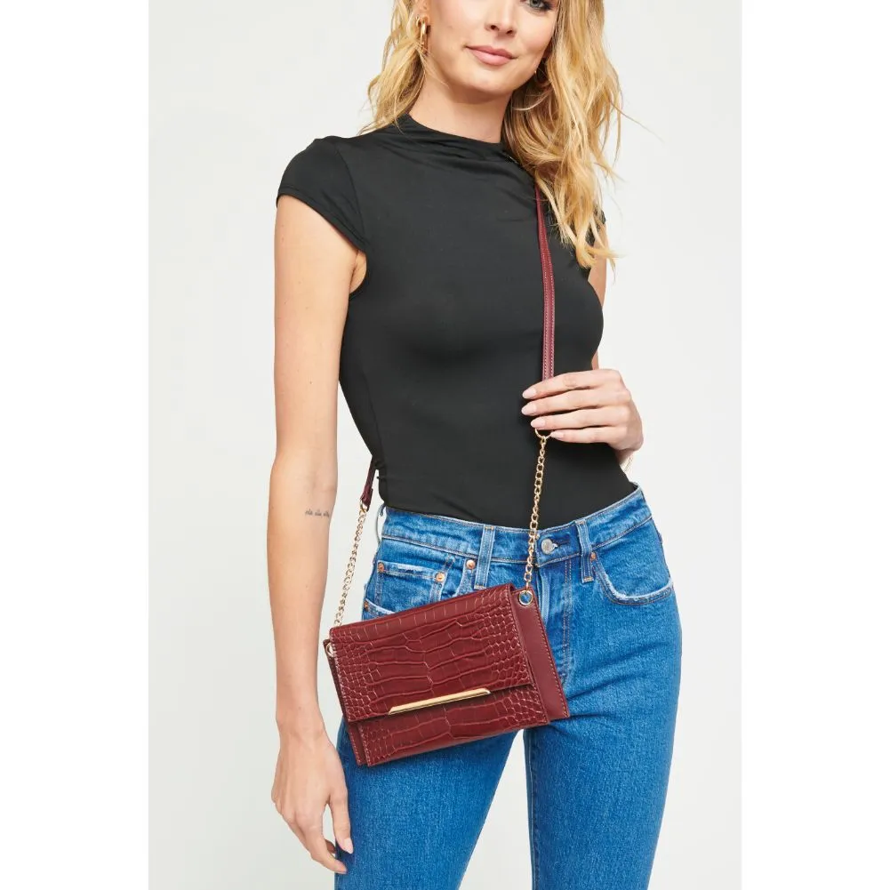Asher Croc Crossbody