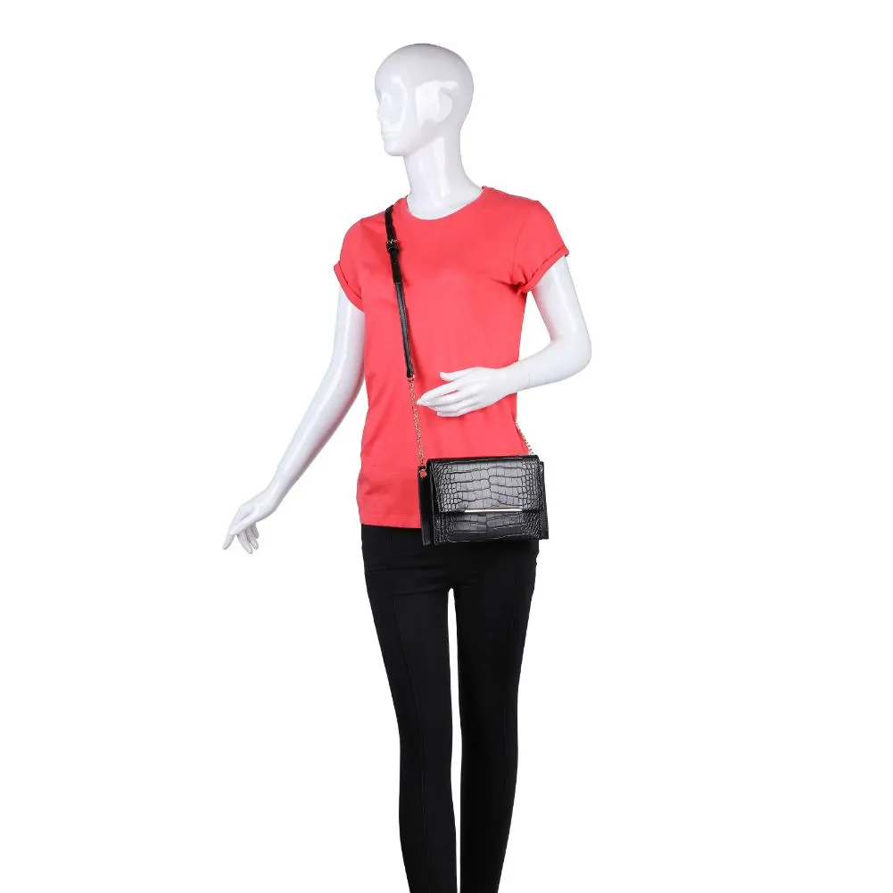 Asher Croc Crossbody