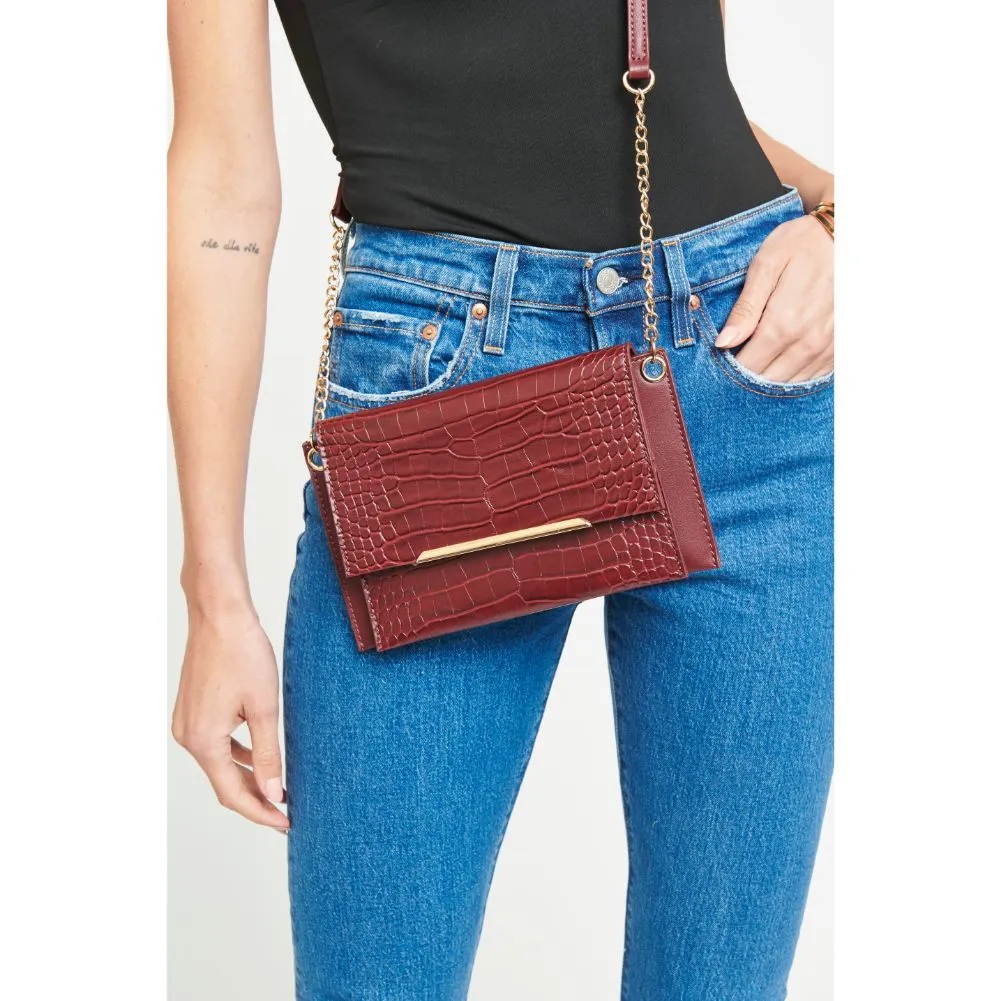 Asher Croc Crossbody
