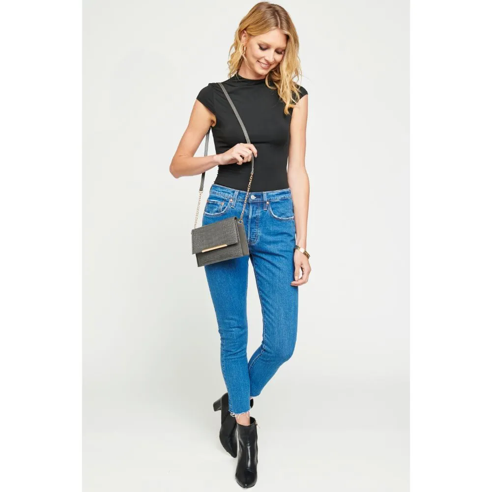 Asher Croc Crossbody