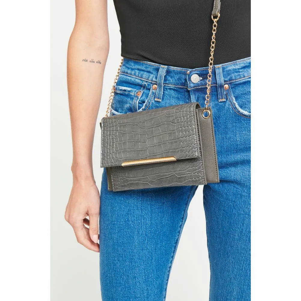 Asher Croc Crossbody
