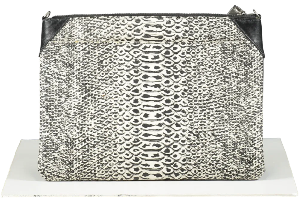 August Beige Crocodile Clutch Bag