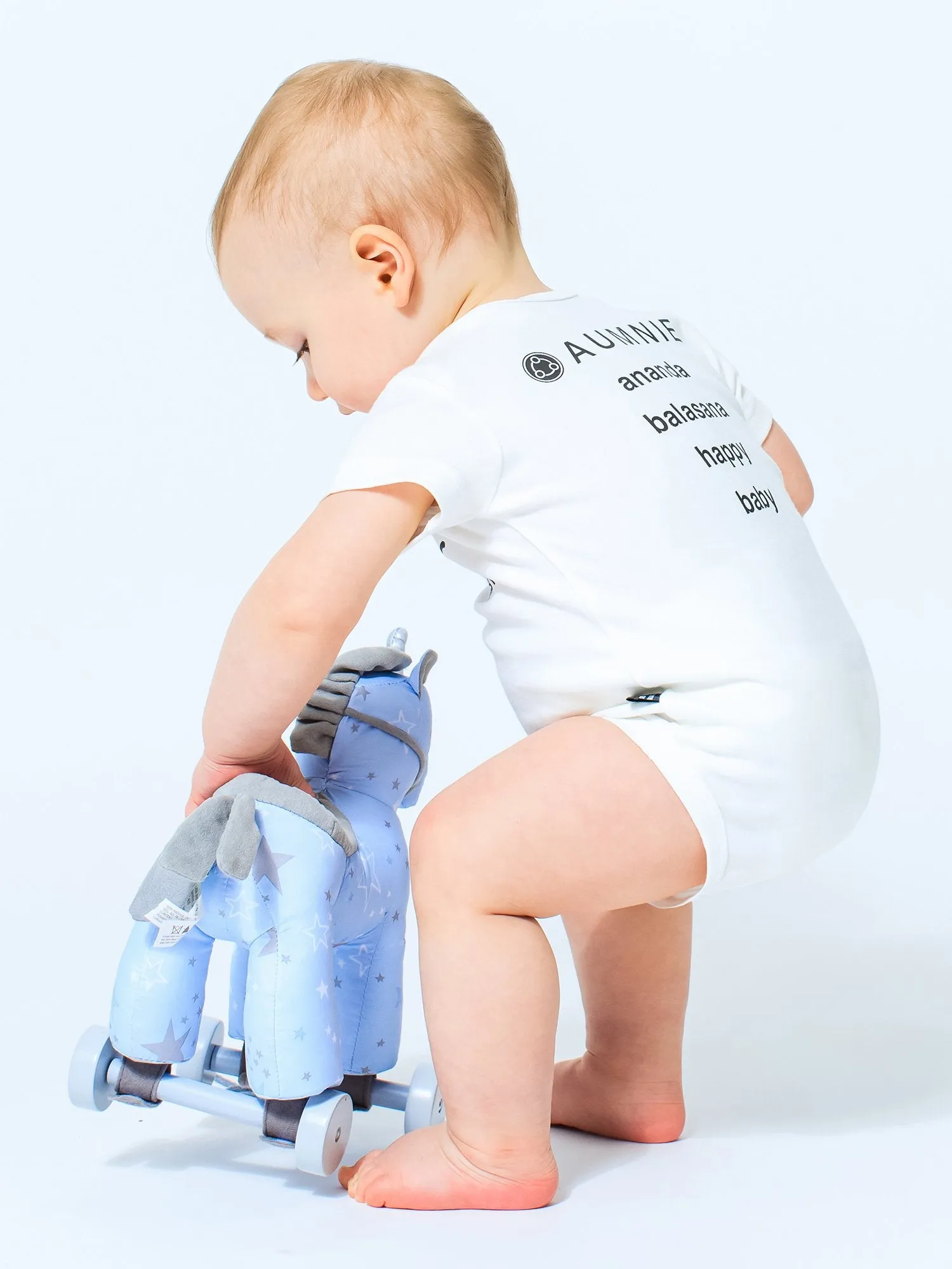 AUMkids HAPPY BABY SHORT SLEEVE ONESIE   BIB SET
