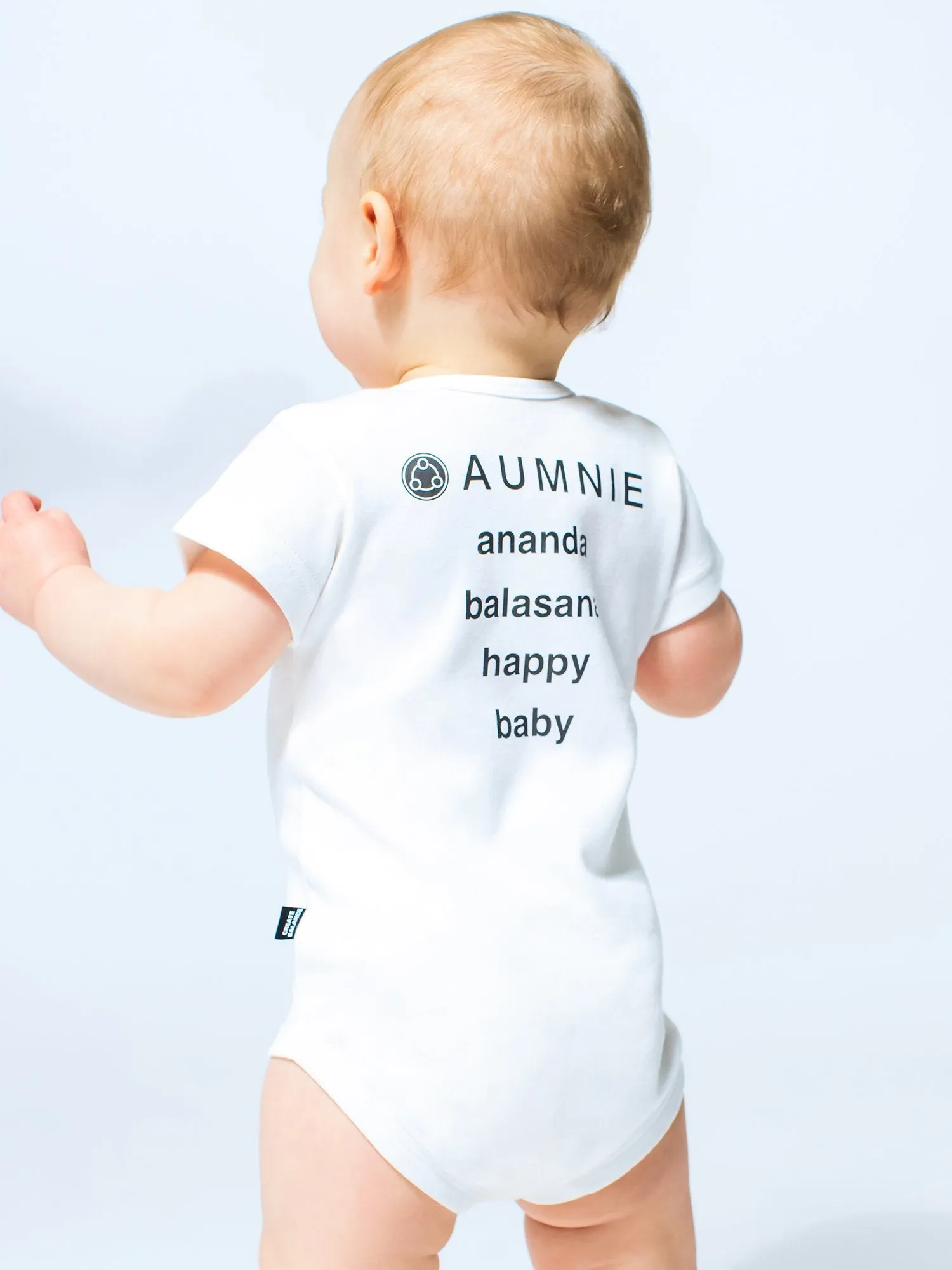 AUMkids HAPPY BABY SHORT SLEEVE ONESIE   BIB SET