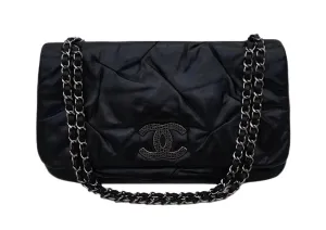 Authentic Chanel So Black Calfskin Jumbo