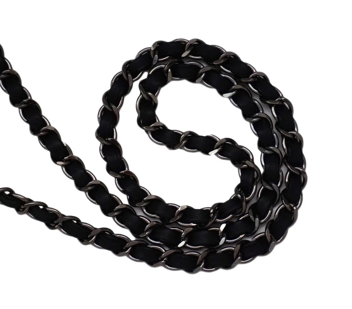 Authentic Chanel So Black Calfskin Jumbo