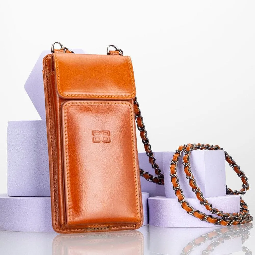 Avjin Crossbody Leather Bag Compatible with Phones up to 6.9"