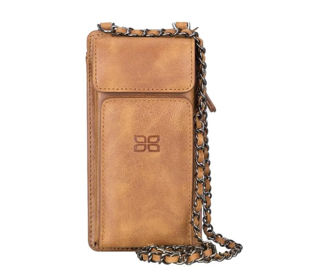 Avjin Crossbody Leather Bag Compatible with Phones up to 6.9"