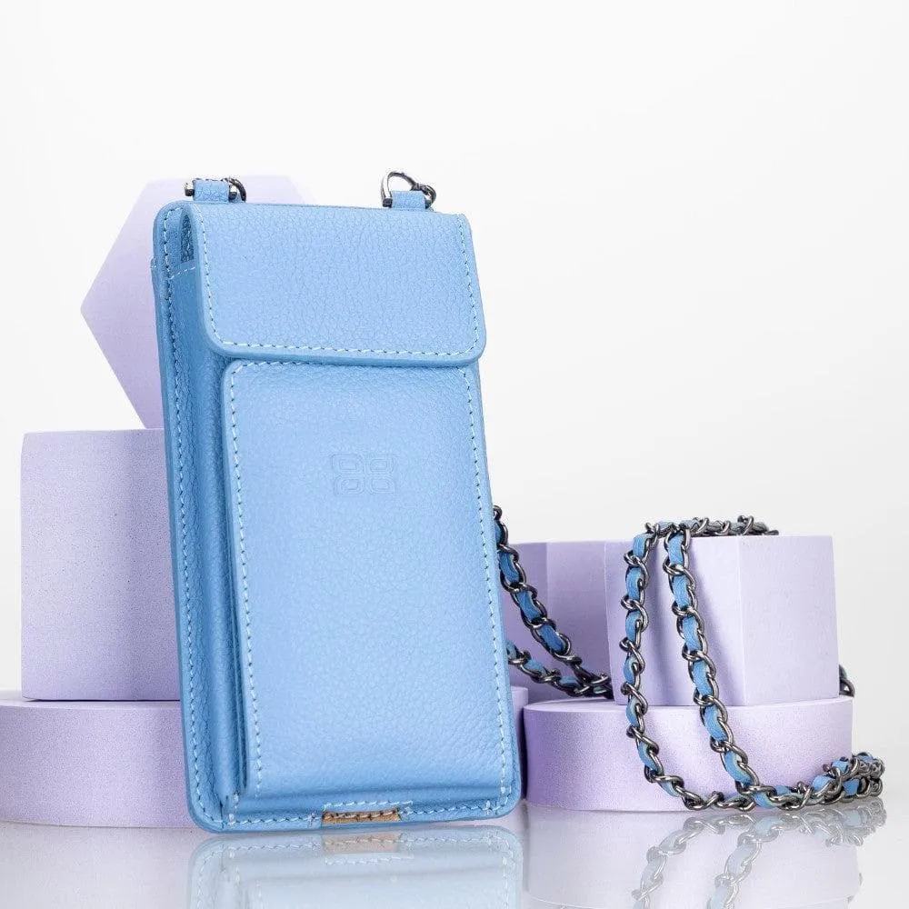 Avjin Crossbody Leather Bag Compatible with Phones up to 6.9"