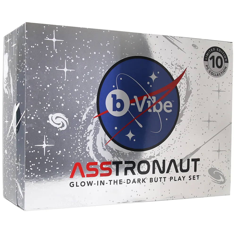 b-Vibe Limited Edition 10-Piece Asstronaut Glow-in-the-Dark Butt Play Set | Anal Kit