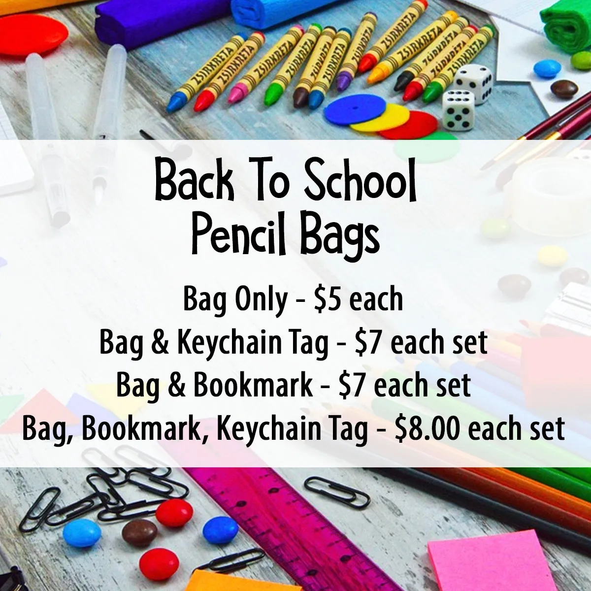 Back To School Pencil Bag Sets - Teacher Survival Kit