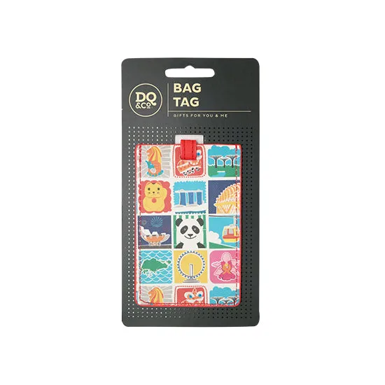 Bag Tag Singapore Tiles