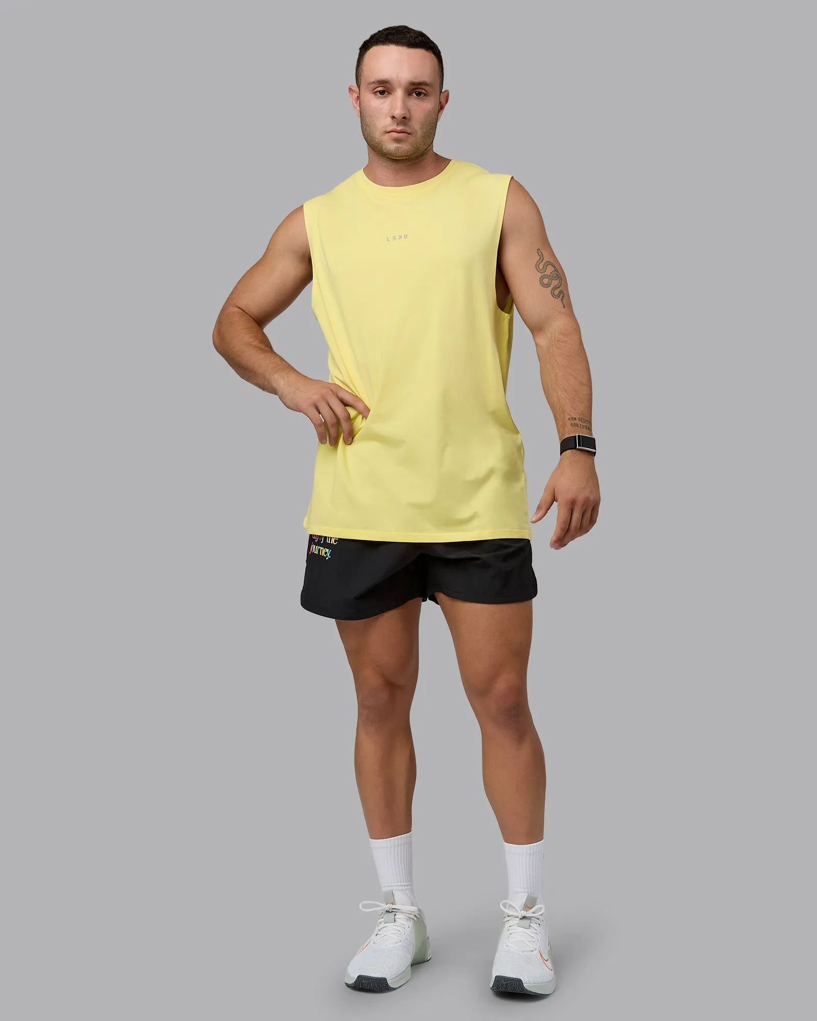 Base FLXCotton Tank - Lemon