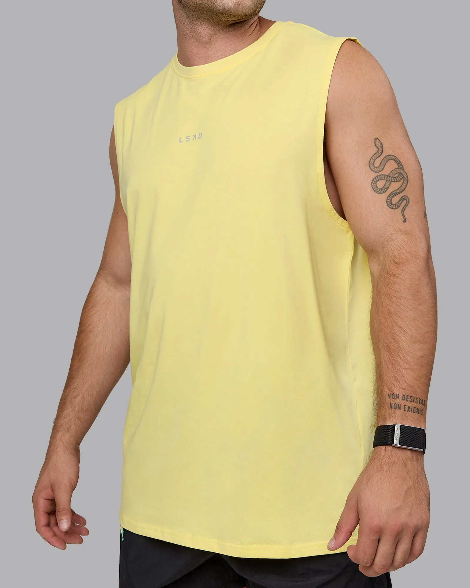 Base FLXCotton Tank - Lemon