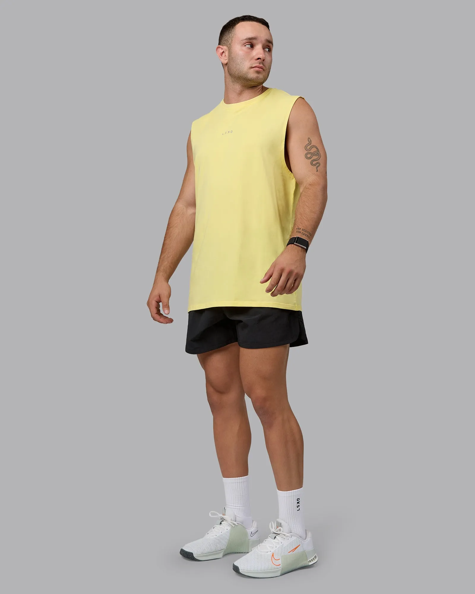 Base FLXCotton Tank - Lemon